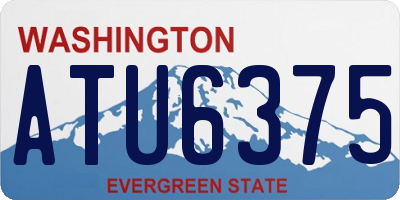 WA license plate ATU6375