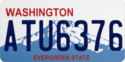 WA license plate ATU6376