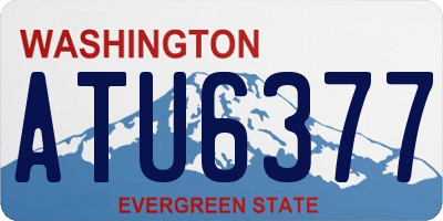 WA license plate ATU6377
