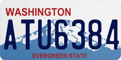WA license plate ATU6384