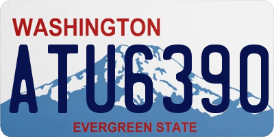 WA license plate ATU6390
