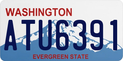 WA license plate ATU6391