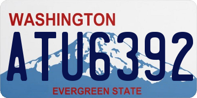 WA license plate ATU6392