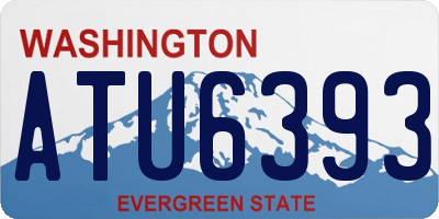 WA license plate ATU6393