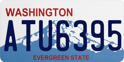 WA license plate ATU6395