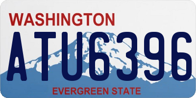 WA license plate ATU6396