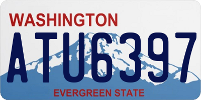 WA license plate ATU6397
