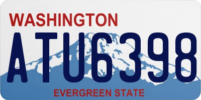 WA license plate ATU6398