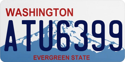 WA license plate ATU6399