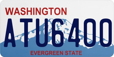 WA license plate ATU6400