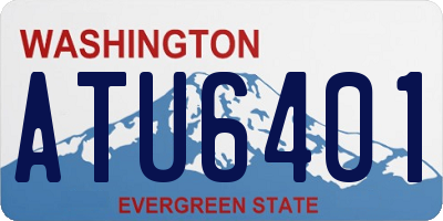 WA license plate ATU6401
