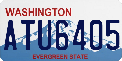 WA license plate ATU6405