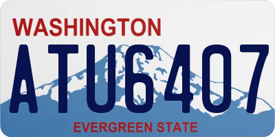 WA license plate ATU6407