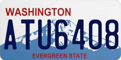 WA license plate ATU6408