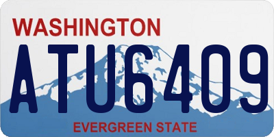 WA license plate ATU6409
