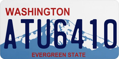WA license plate ATU6410