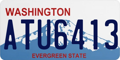 WA license plate ATU6413