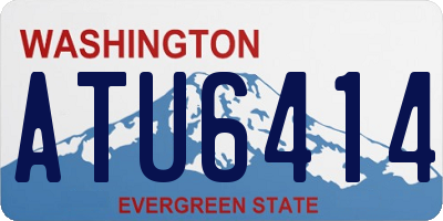WA license plate ATU6414