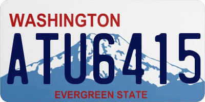 WA license plate ATU6415