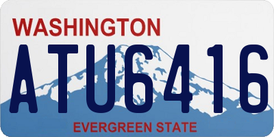 WA license plate ATU6416