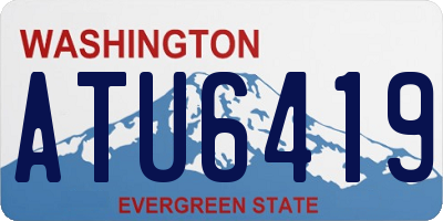 WA license plate ATU6419