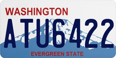 WA license plate ATU6422