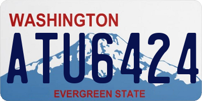 WA license plate ATU6424