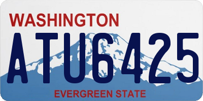 WA license plate ATU6425