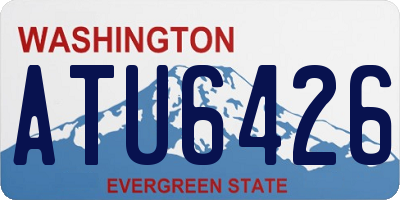 WA license plate ATU6426