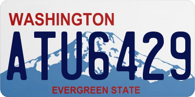 WA license plate ATU6429