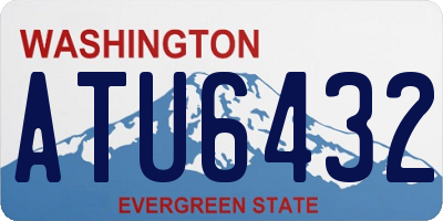 WA license plate ATU6432