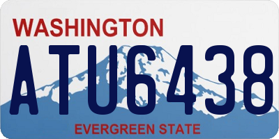 WA license plate ATU6438