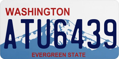 WA license plate ATU6439