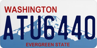 WA license plate ATU6440