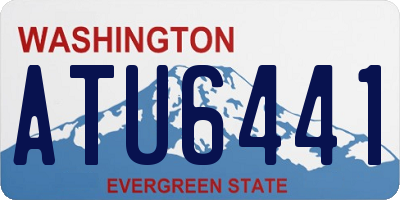 WA license plate ATU6441