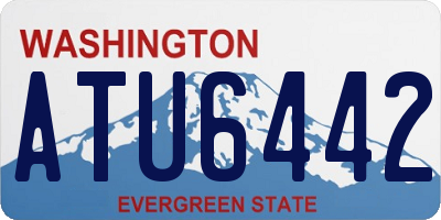 WA license plate ATU6442