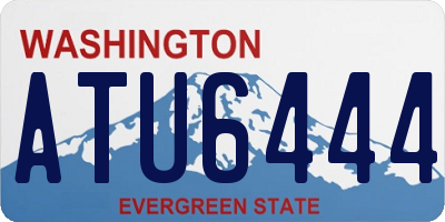 WA license plate ATU6444