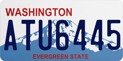 WA license plate ATU6445