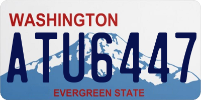 WA license plate ATU6447