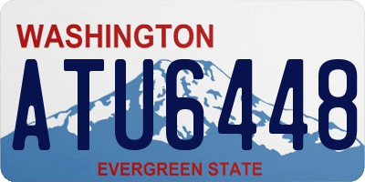 WA license plate ATU6448