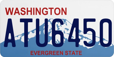 WA license plate ATU6450