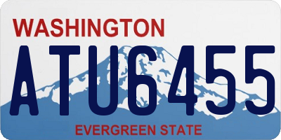 WA license plate ATU6455