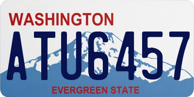 WA license plate ATU6457