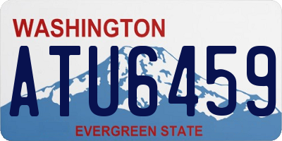 WA license plate ATU6459