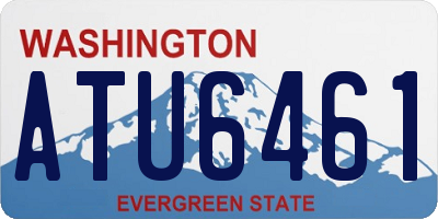 WA license plate ATU6461