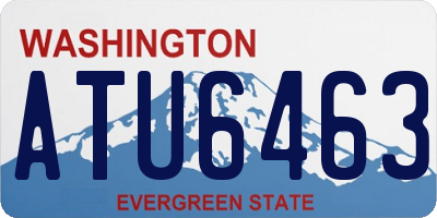 WA license plate ATU6463