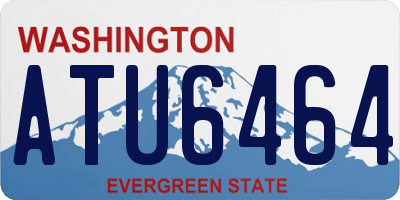 WA license plate ATU6464