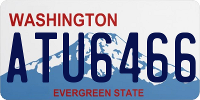 WA license plate ATU6466