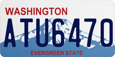 WA license plate ATU6470