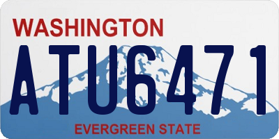 WA license plate ATU6471